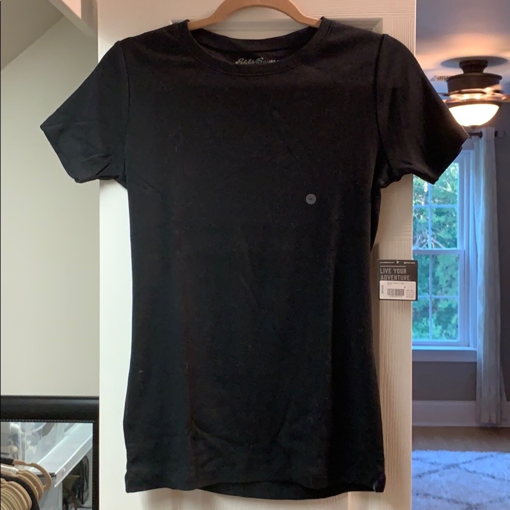 Eddie Bauer Black Crew Neck T-Shirt